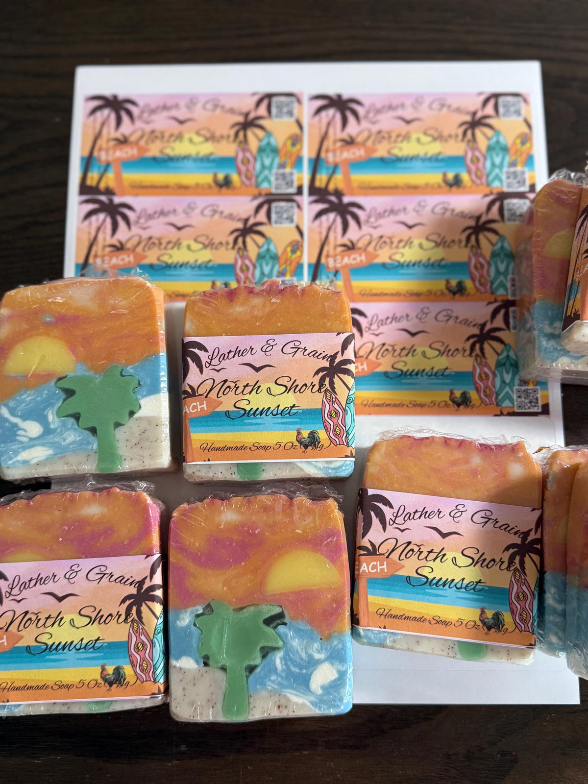 Sunset Beach Soap – Tallow, Goat Milk, Coco Cabana Scent