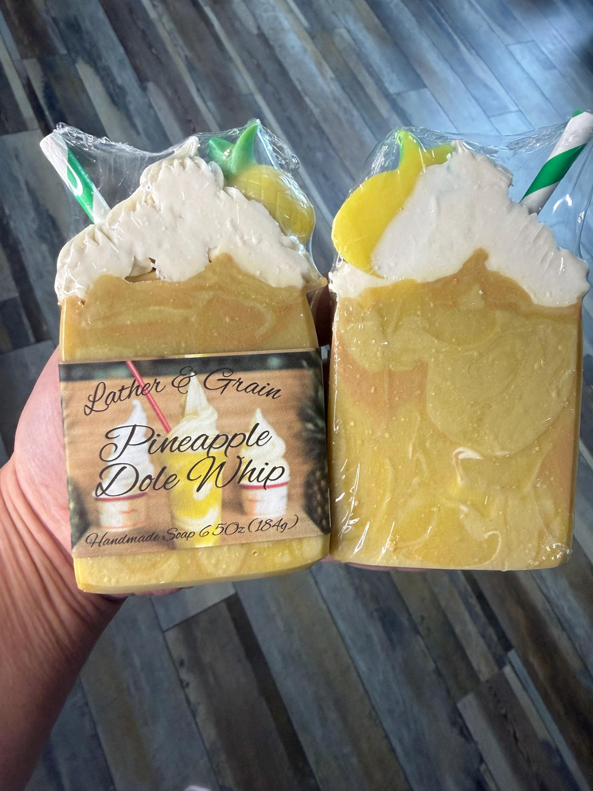 Pineapple Dole Whip Soap made with Tallow and Goat Milk -Handmade- Small Batch- Cold Process