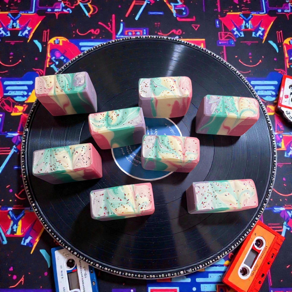 Like, Totally Clean! 80s Throwback Soap, BlackBerry Sugar Scented with Buttermilk