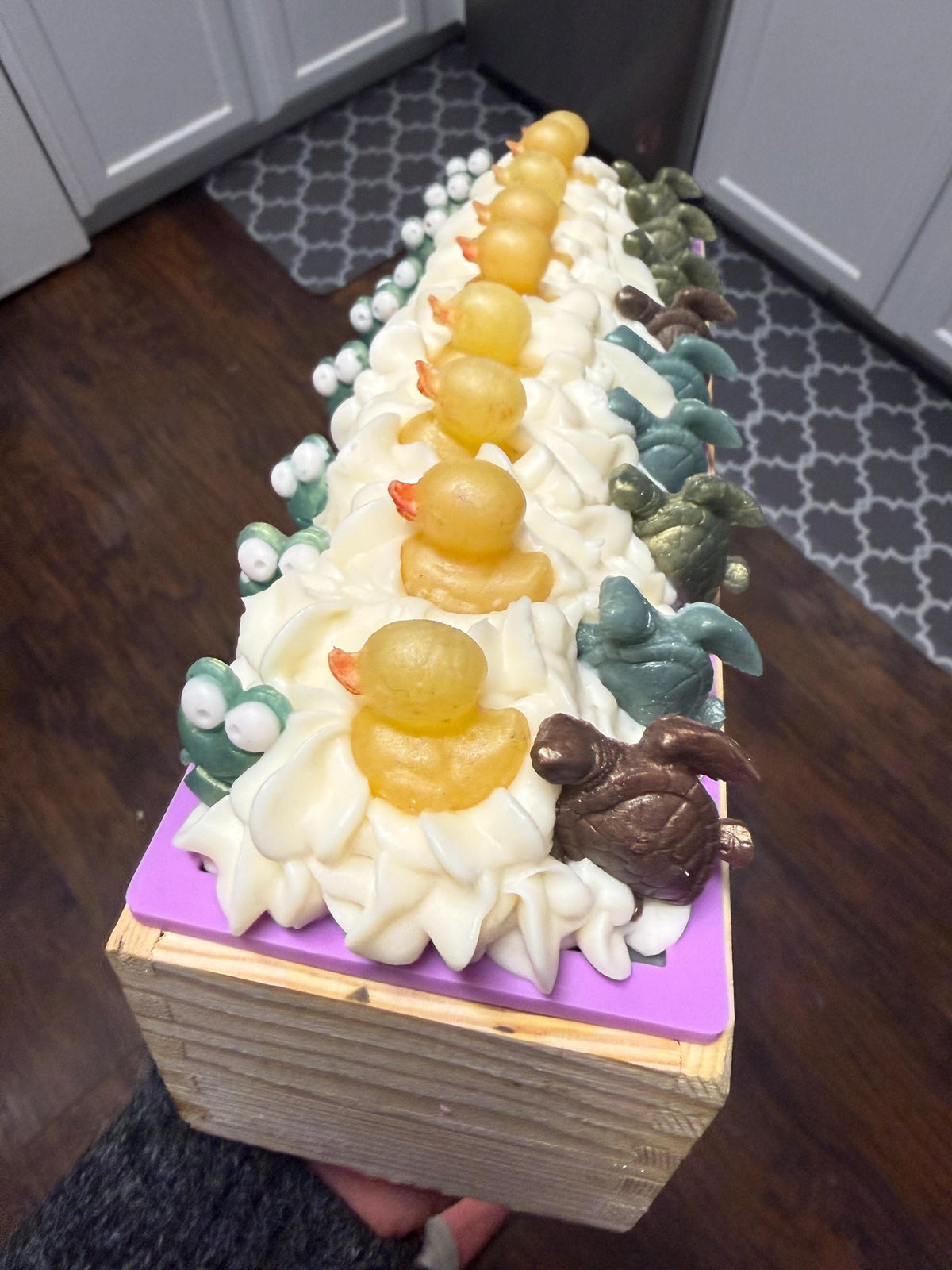 FDT!! Frog, Duck, Turtle Bar Soap made with Tallow and Goat Milk Scented in Black Raspberry Vanilla