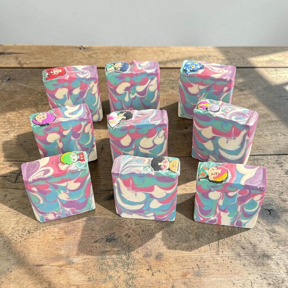 The Huntress Soap. Scented in Watermelon Jolly Rancher with Silicone Charm on Top