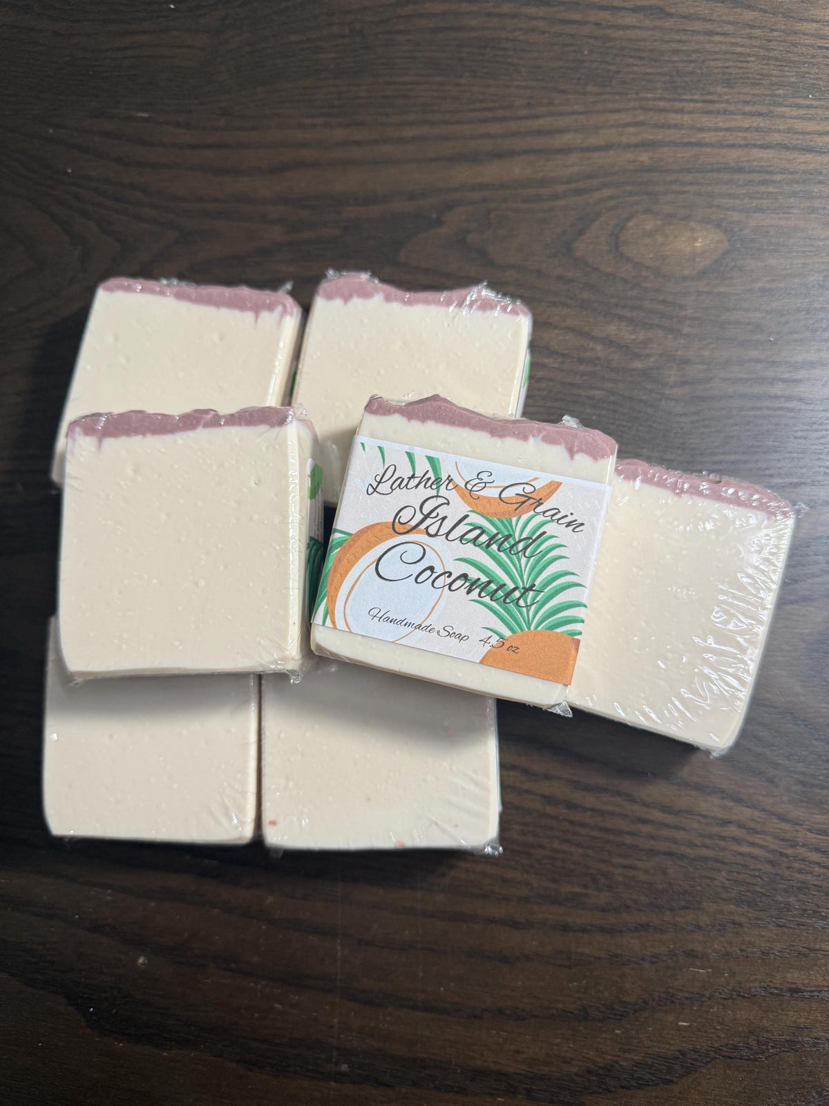 Island Coconut Artisan Soap. Small Batch Cold Process