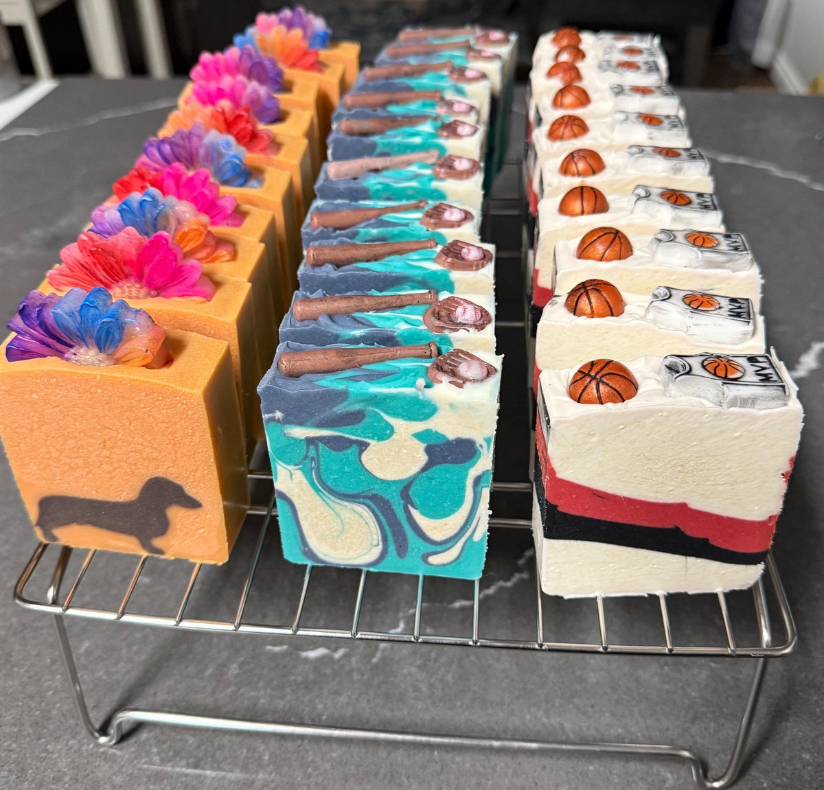 Dachshund Soap Made with Tallow and Giat Milk: Mango Sorbet Scent