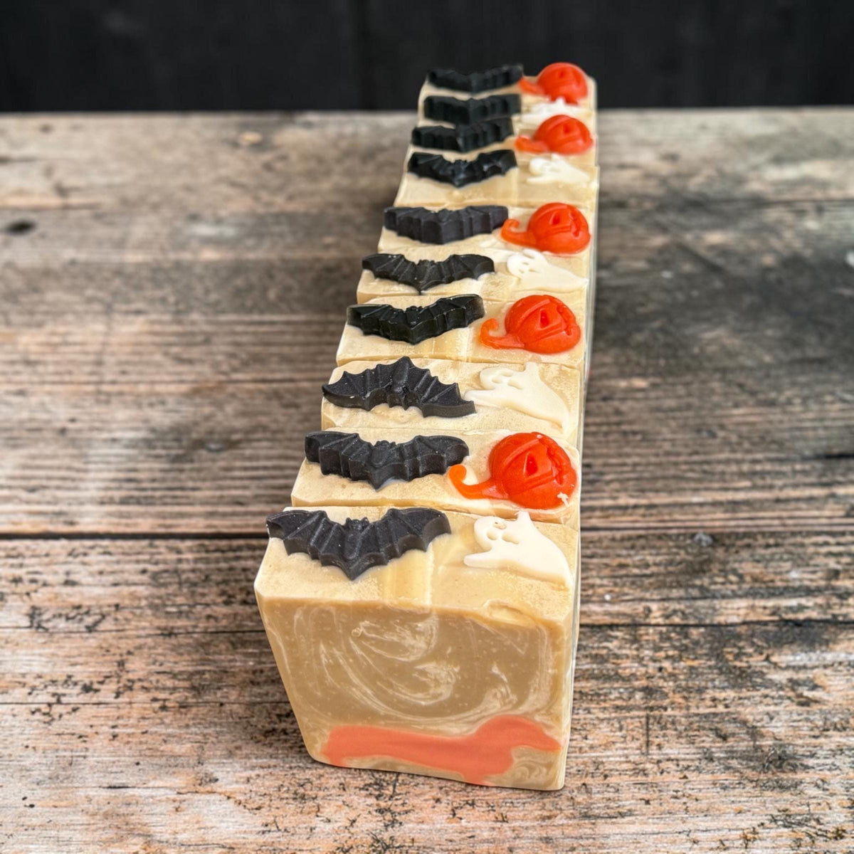Happy Hallow-Weenie Soap- Scented in Pumpkin Pecan Made with Tallow and Goat Milk