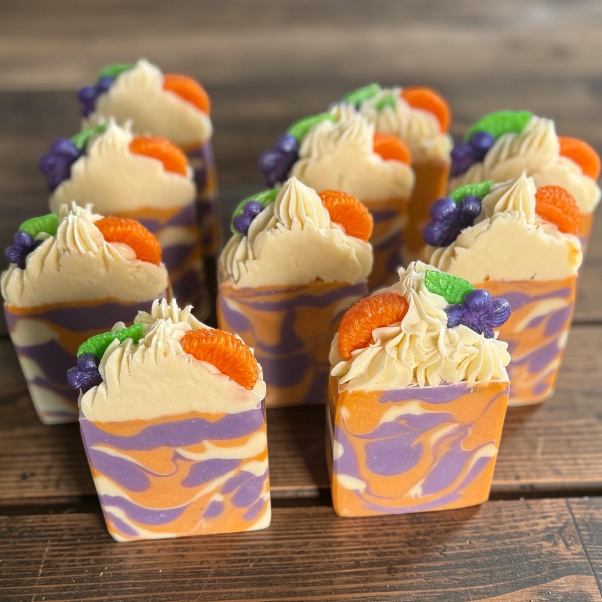 Clementine Lavender Soap – Tallow, Goat Milk, Cold Process Bar