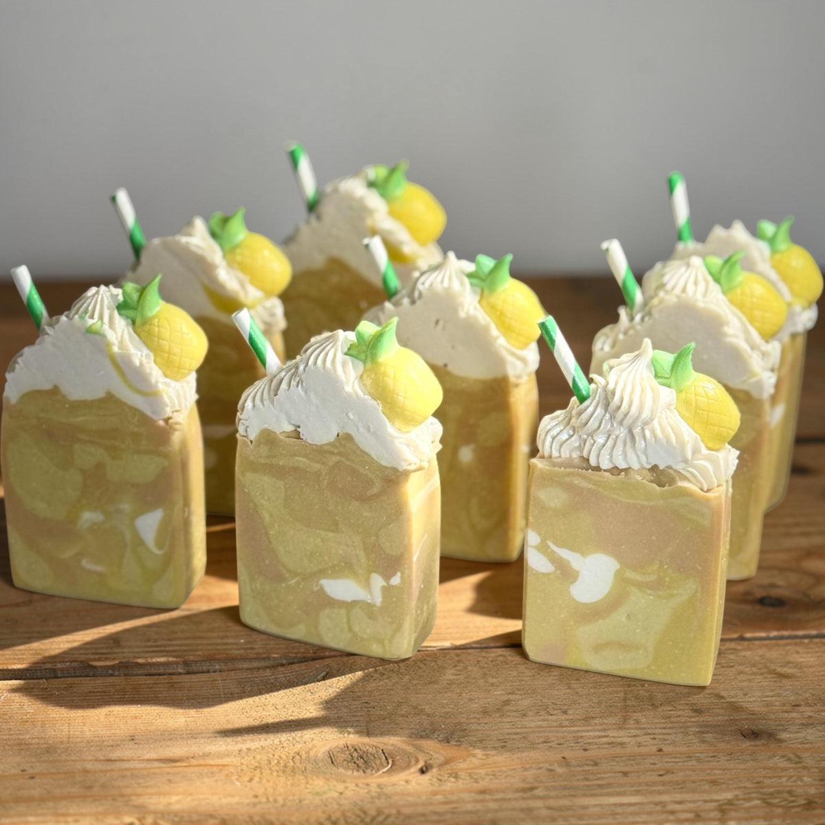 Pineapple Dole Whip Soap made with Tallow and Goat Milk -Handmade- Small Batch- Cold Process