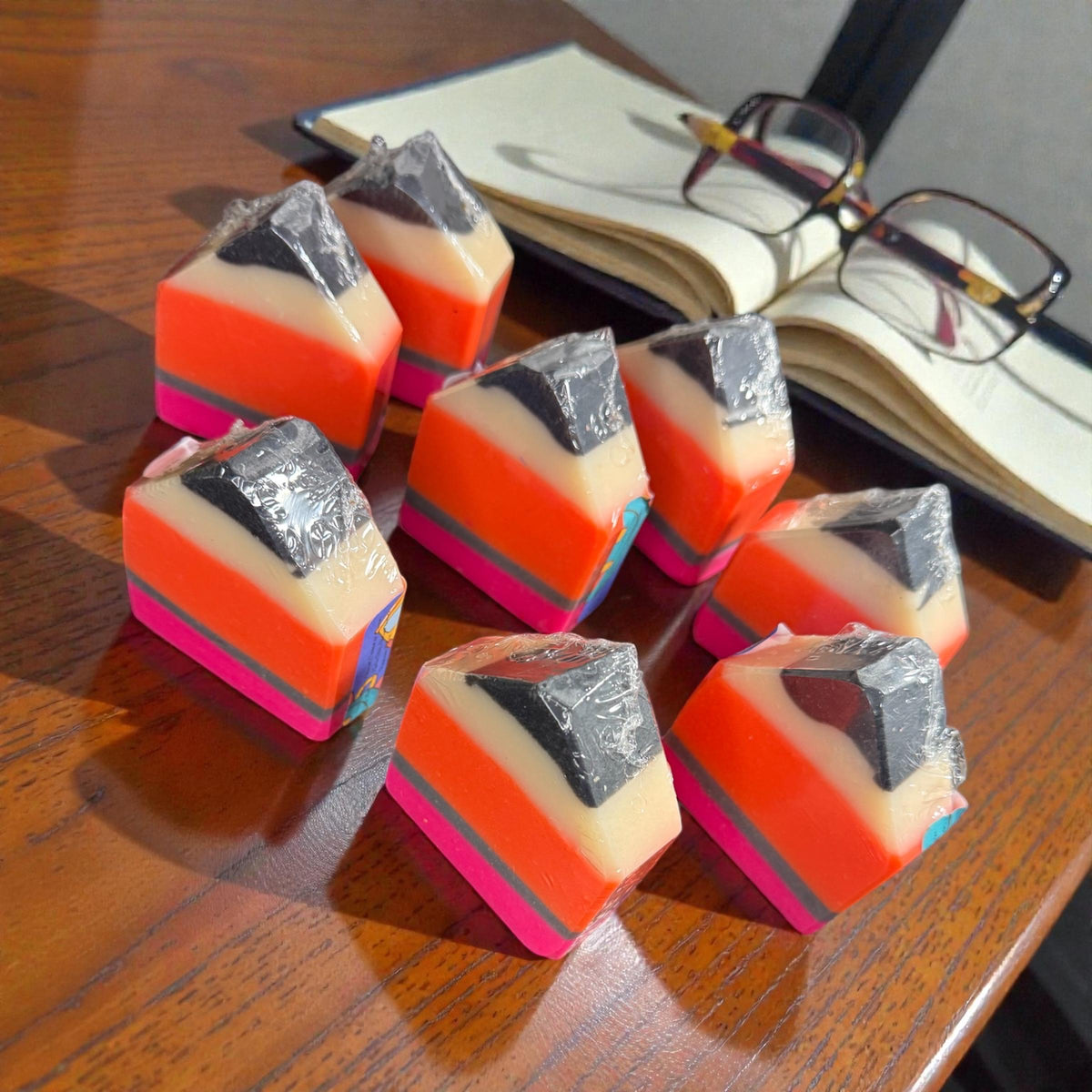 Pencil Shaped Teacher Soap-Scented in Red Apple, Made with Tallow and Creamy Buttermilk