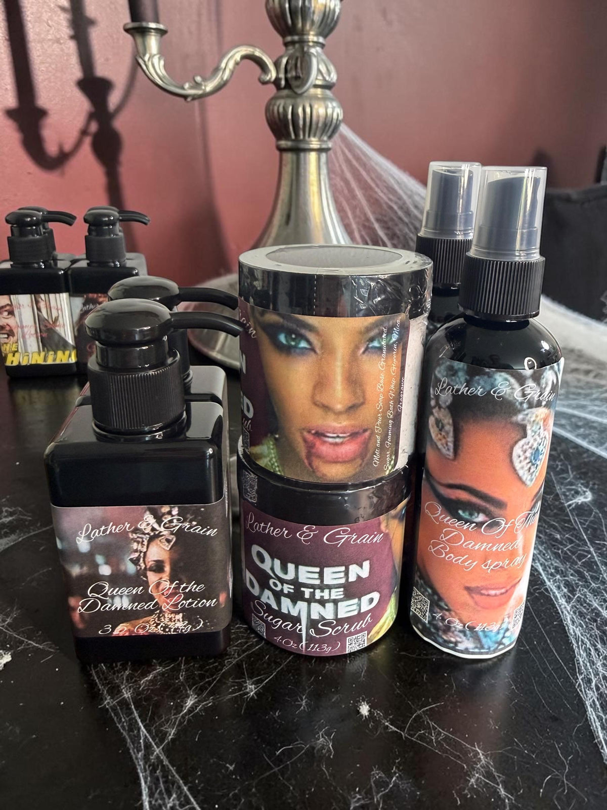 Horror Themed Whipped Sugar Scrub-  Hand or Body Exfoliating Foaming Soap, Many Scary Movie Characters-