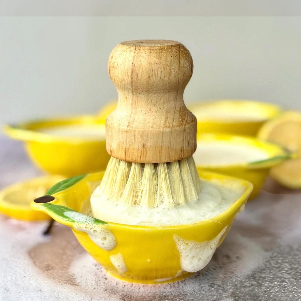 Pumpkin Ramekin Filled with Solid Dish Soap- Scented in Natural Citrus Fragrance