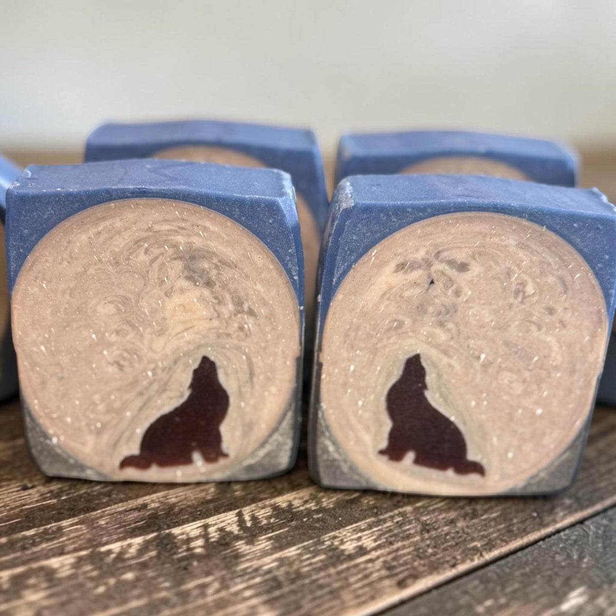 Full Moon Rising Bar Soap- Wolf Themed Scented in Werewolf or Autumn Nights, Made with Tallow and Goat Milk