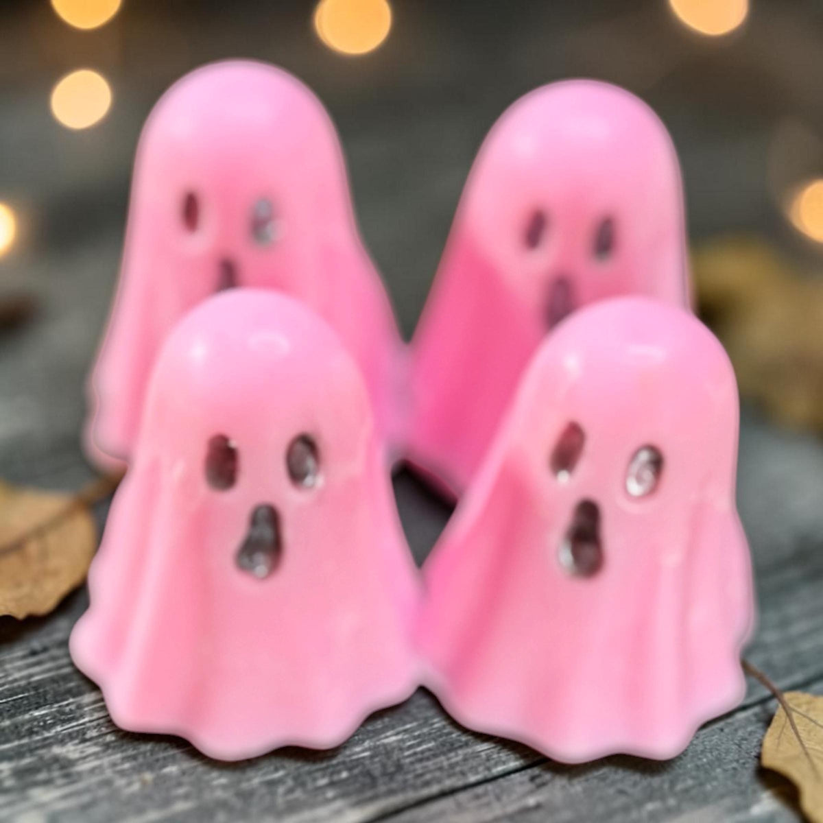 Ghost Shaped Wax Melts: 4 Pack Halloween Fall Scents