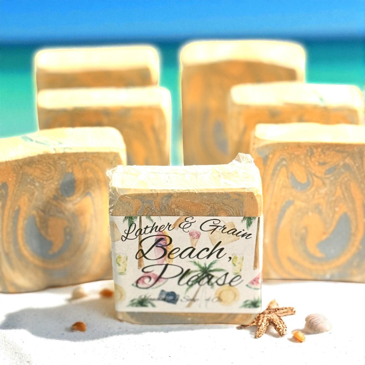 Beach, Please: Tallow Soap- Tropical Island Vacation Scent