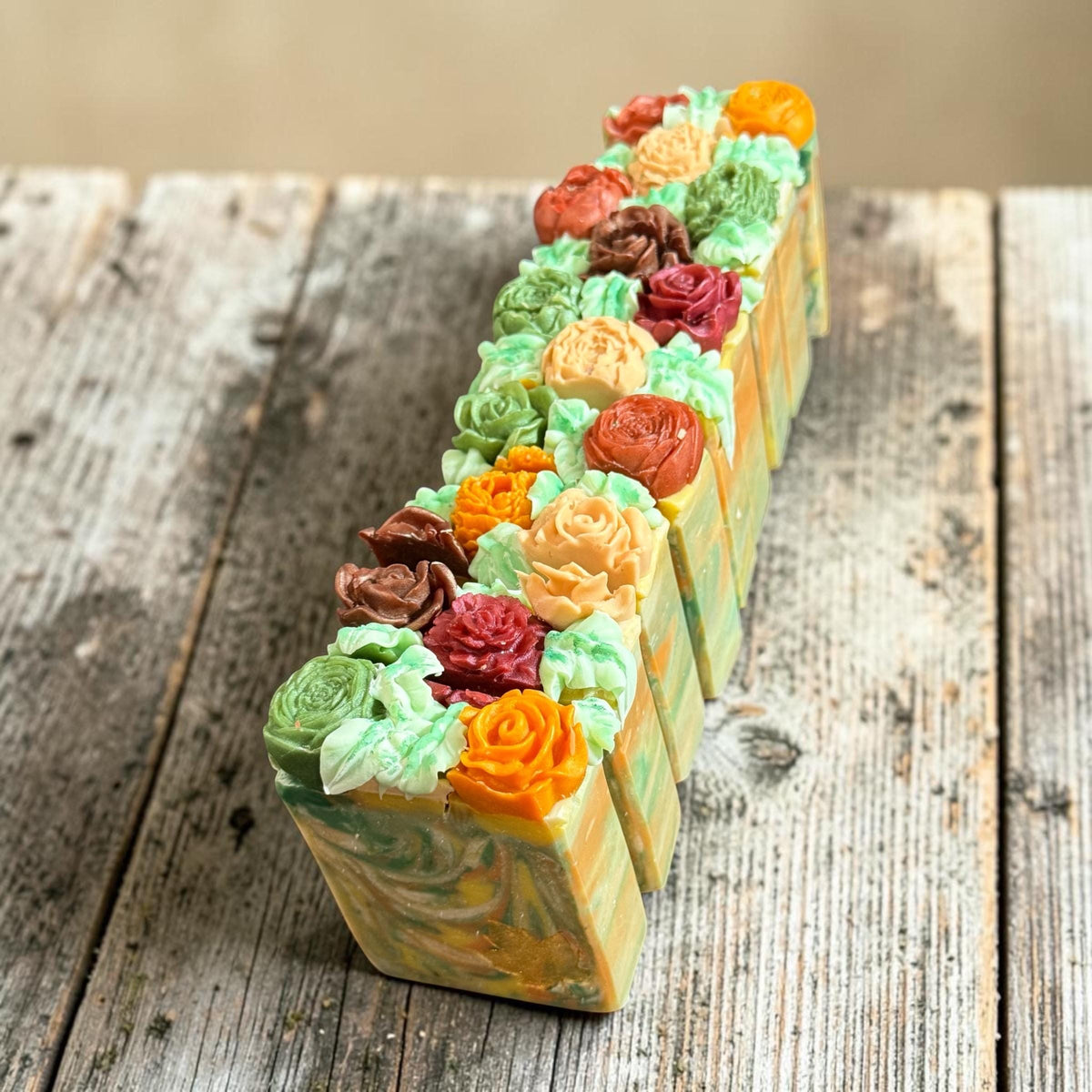 Autumn Blossom Bar Soap- Scented in Dark Elegance or Autumn Moon Made with Tallow and Goat Milk
