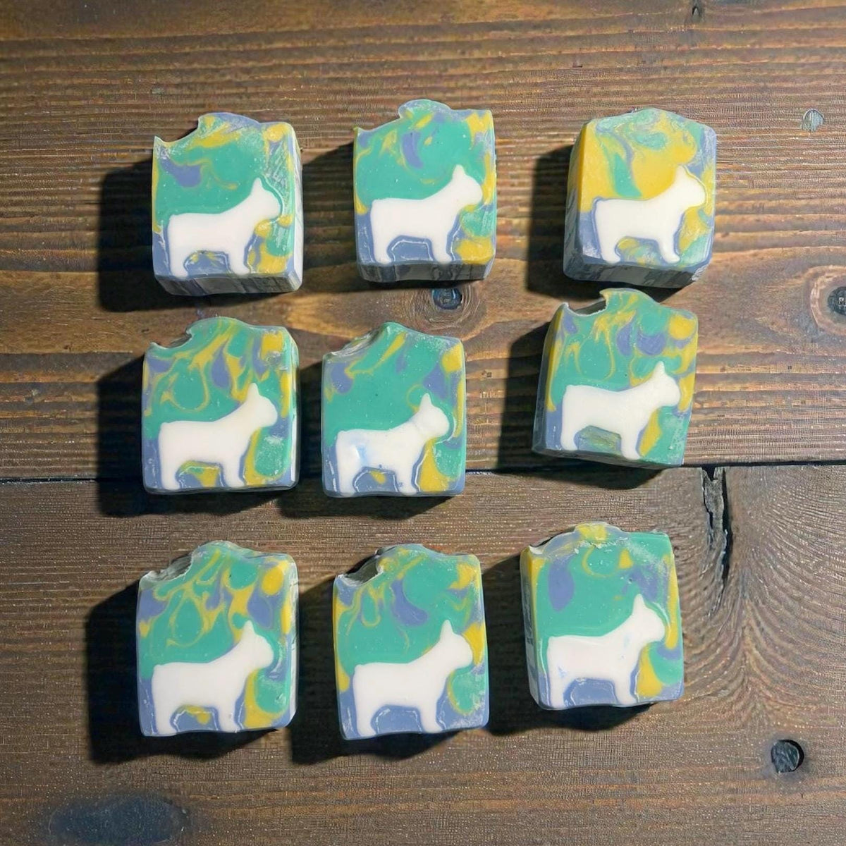 Frenchie Love Soap- French Bulldog - Made with Tallow and Buttermilk: Tropical Temptation Scent