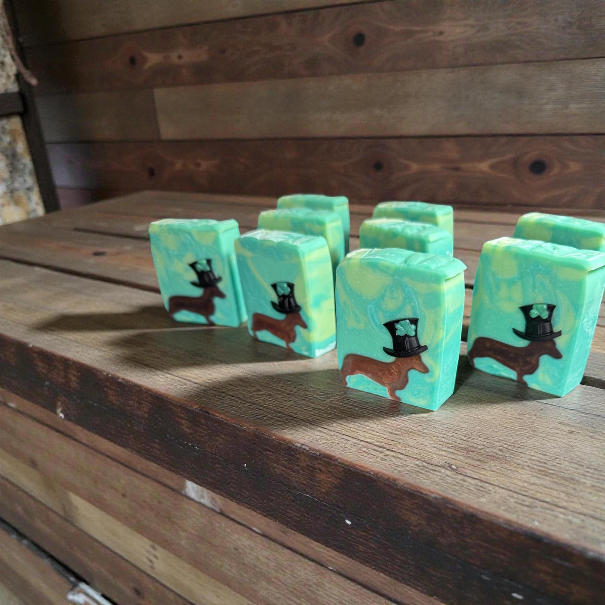 Kiss Me, I’m a Wiener -Dachshund Soap St Patrick’s Day Themed- Made with Tallow and Buttermilk: Woodland Elves Scent