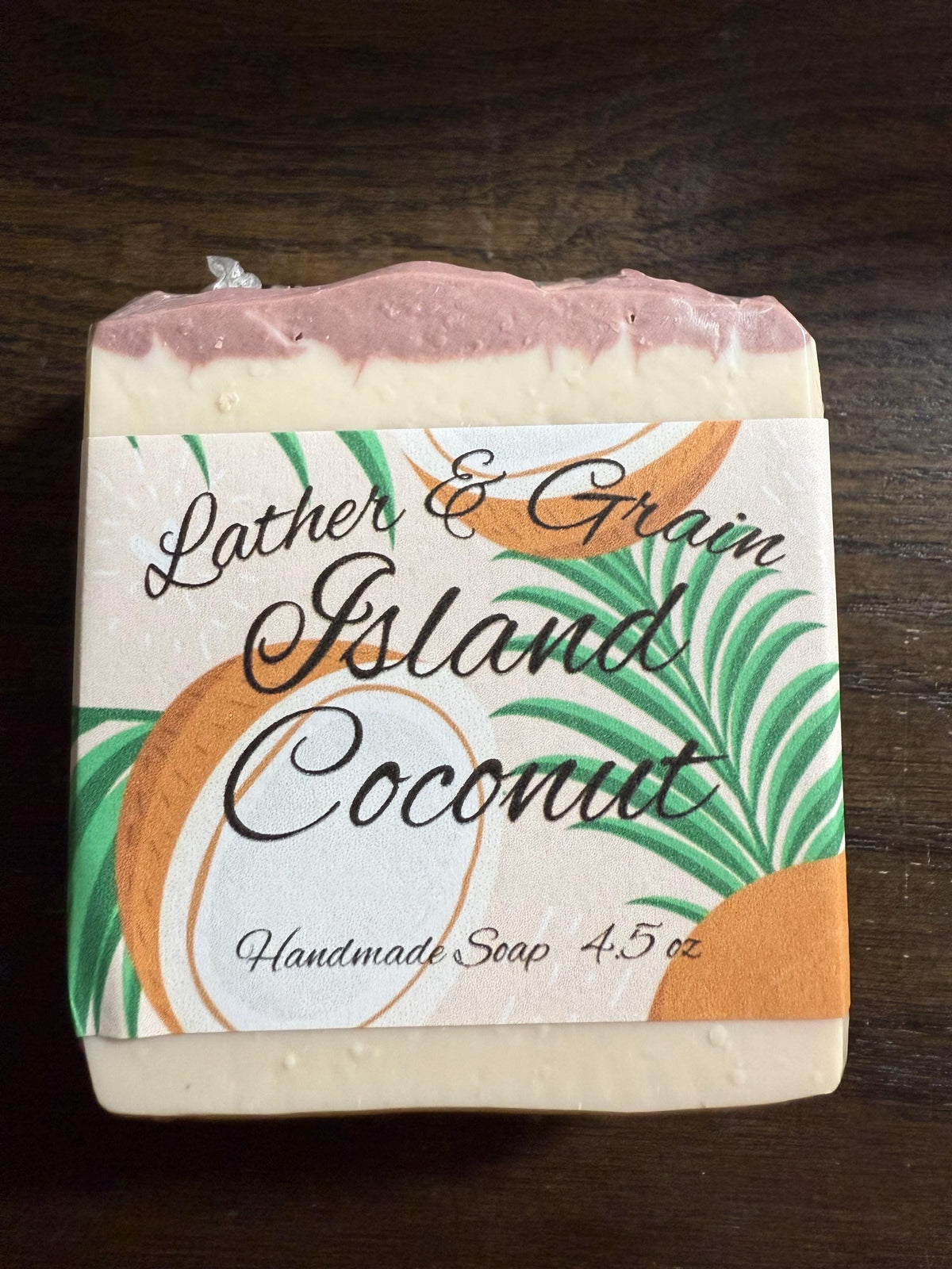 Island Coconut Artisan Soap. Small Batch Cold Process