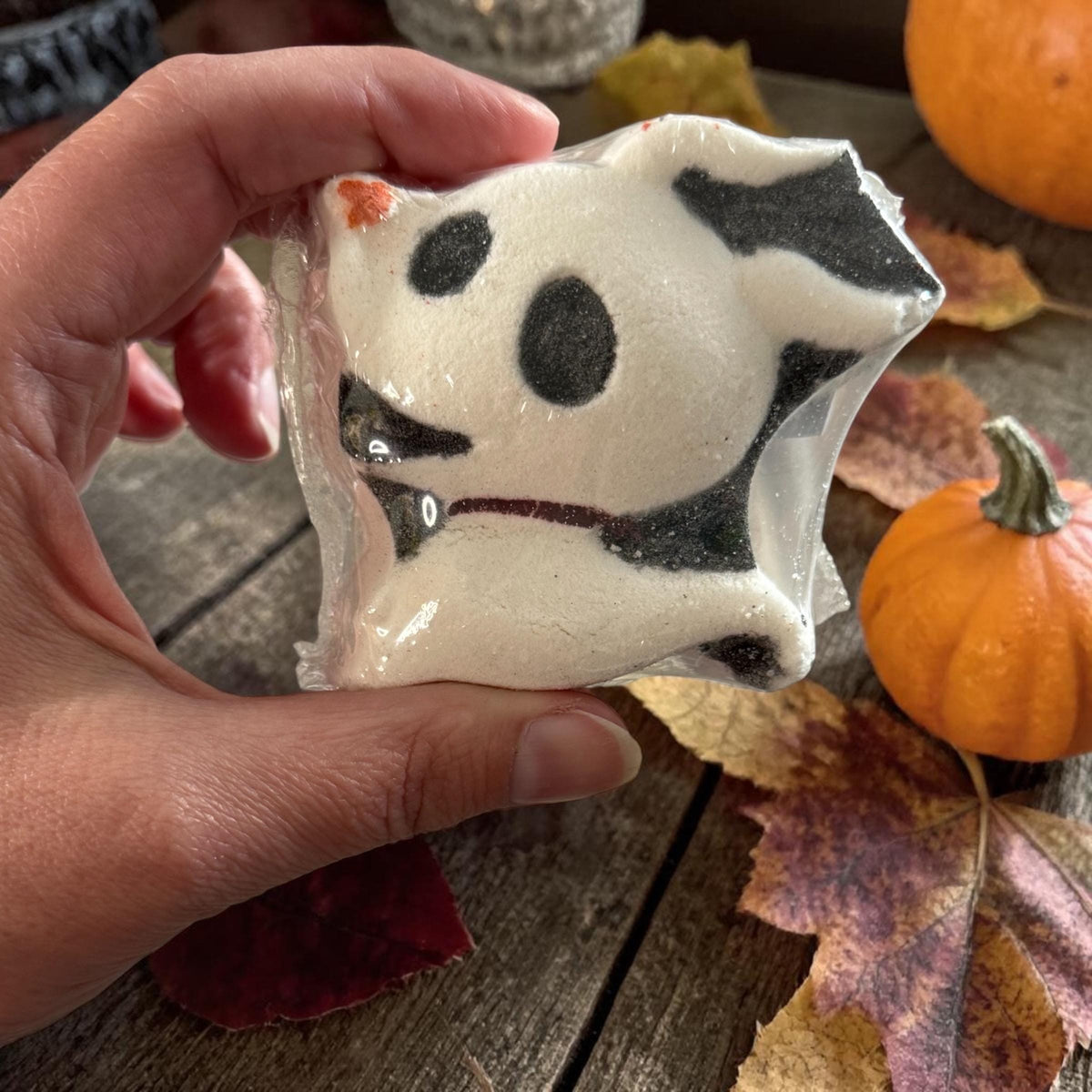 Halloween Bath Bomb made with Creamy Buttermilk,  Themed Summerween Scents- Jack or Zero