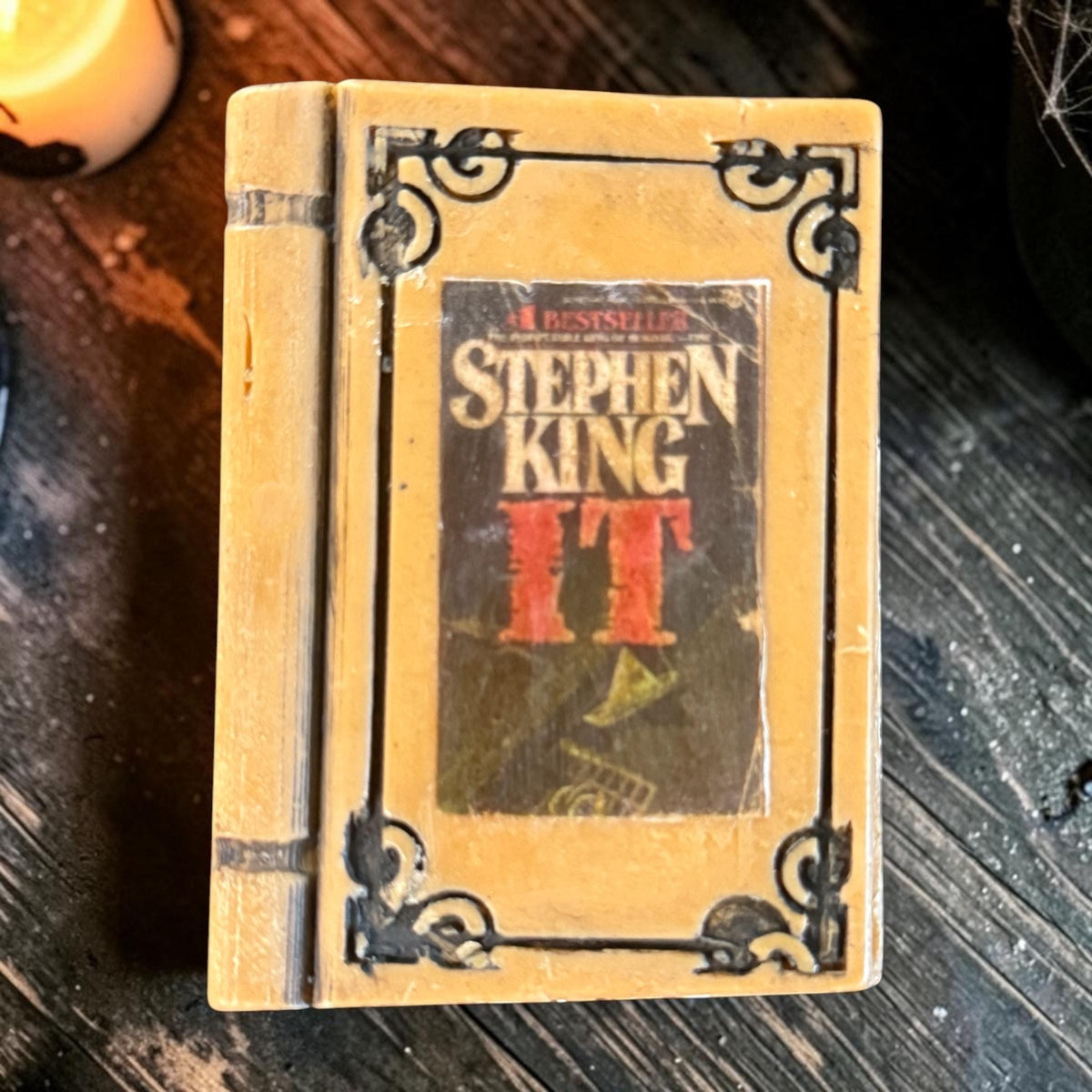 Classic Horror Book Shaped Soap. Scented in Library or Evening Stroll. Made with Tallow and Goat Milk