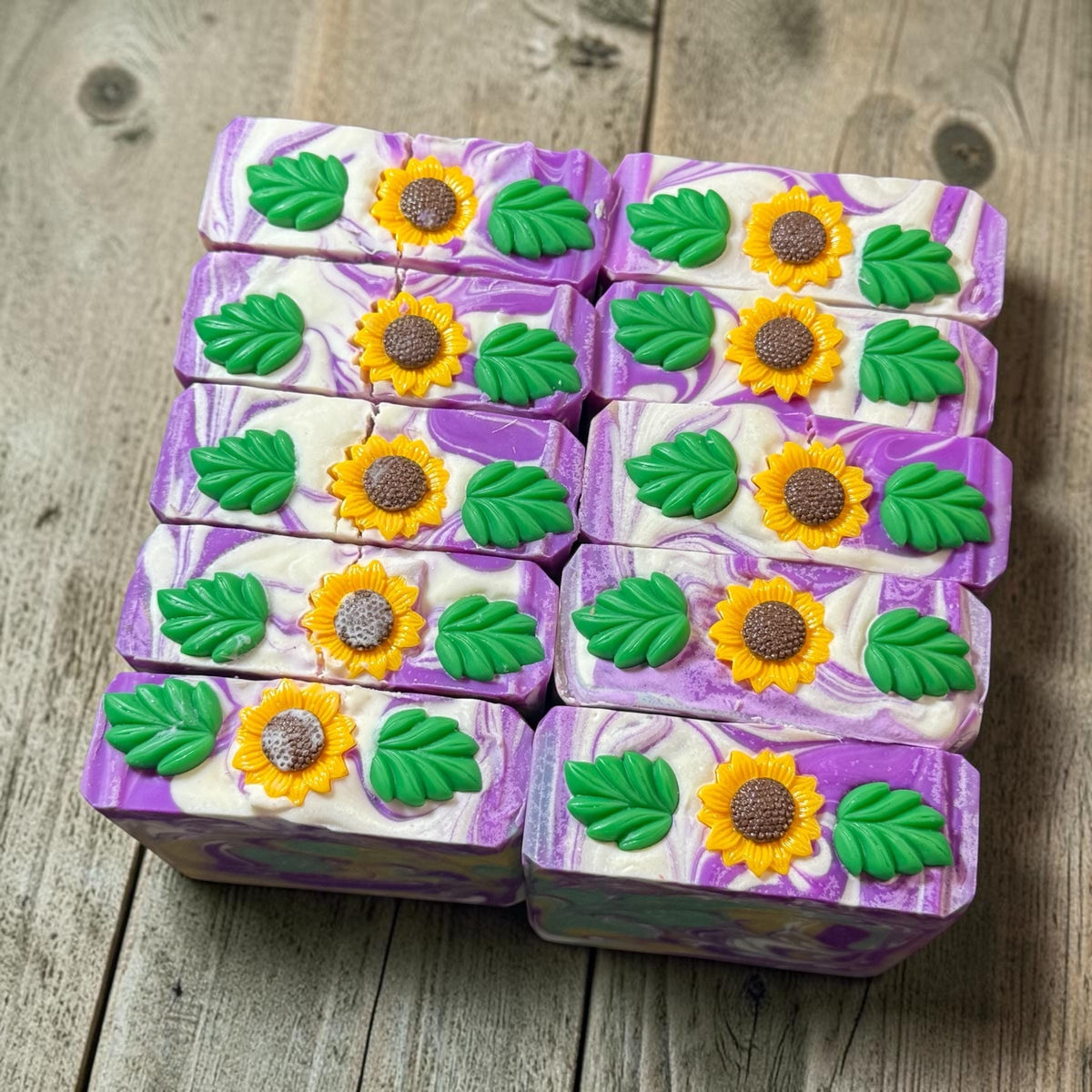 Sunny Days Bar Soap- Scented in Garden Path Made with Tallow and Goat Milk