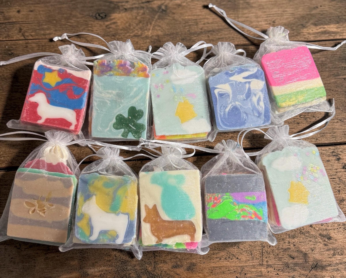 Bags of Soap Ends and Piece Samples  ~Most Made with Tallow, Buttermilk, Goat Milk.