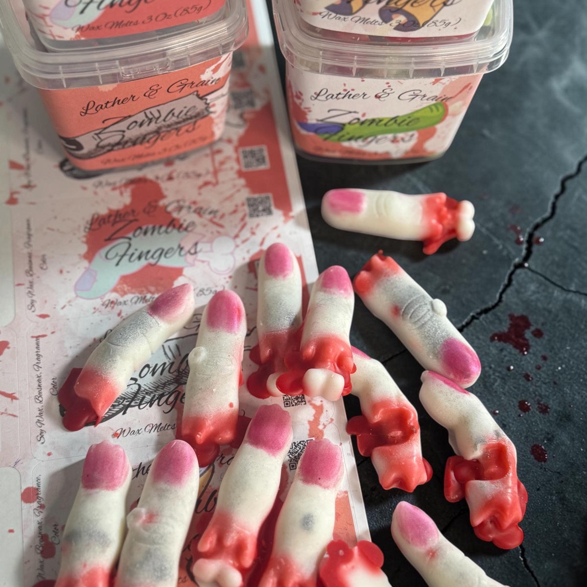 Bloody Zombie Fingers: Horror Shape Tarts- Long Lasting Summerween Scents
