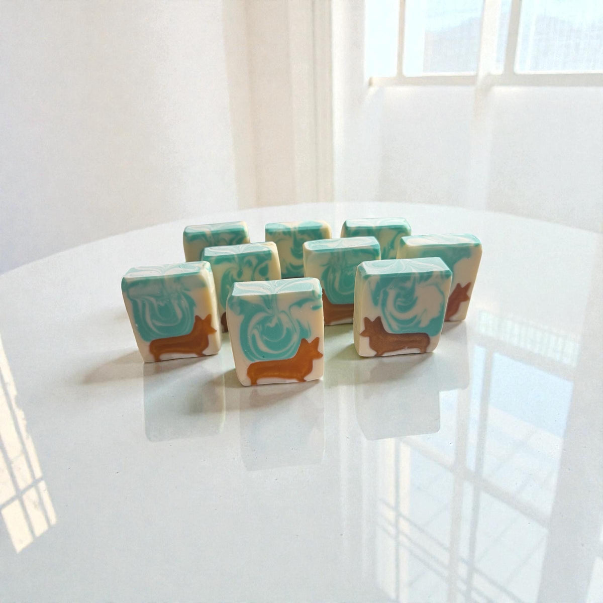 Fluffy Butt Corgi Soap Made with Tallow: Light Citrus Scent