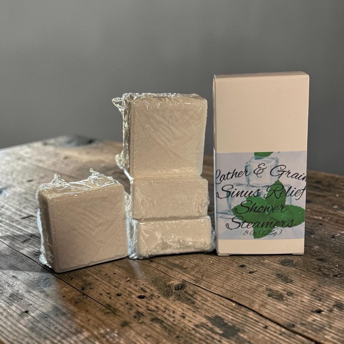 4 Pack Menthol Shower Steamers For Sinuses - Multiple Scents: Fizzy Soothers