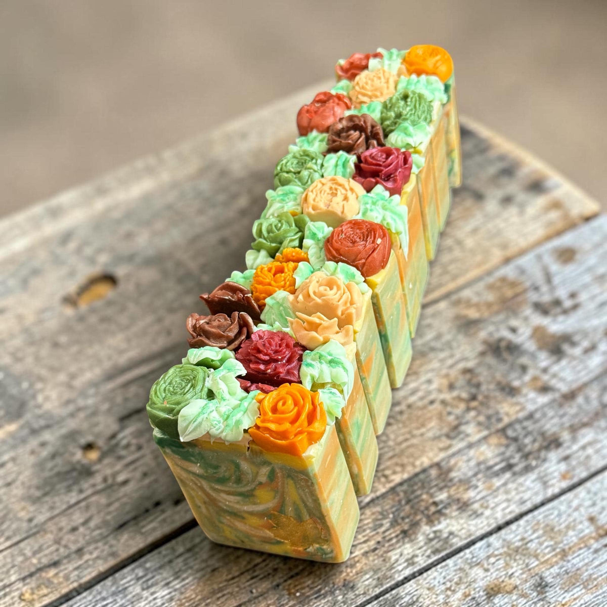 Autumn Blossom Bar Soap- Scented in Dark Elegance or Autumn Moon Made with Tallow and Goat Milk