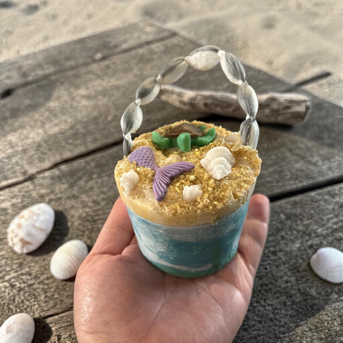 Beach Bucket Soap On A Rope – Scented in Beachy Waves ~ Super Cute Summer Soap