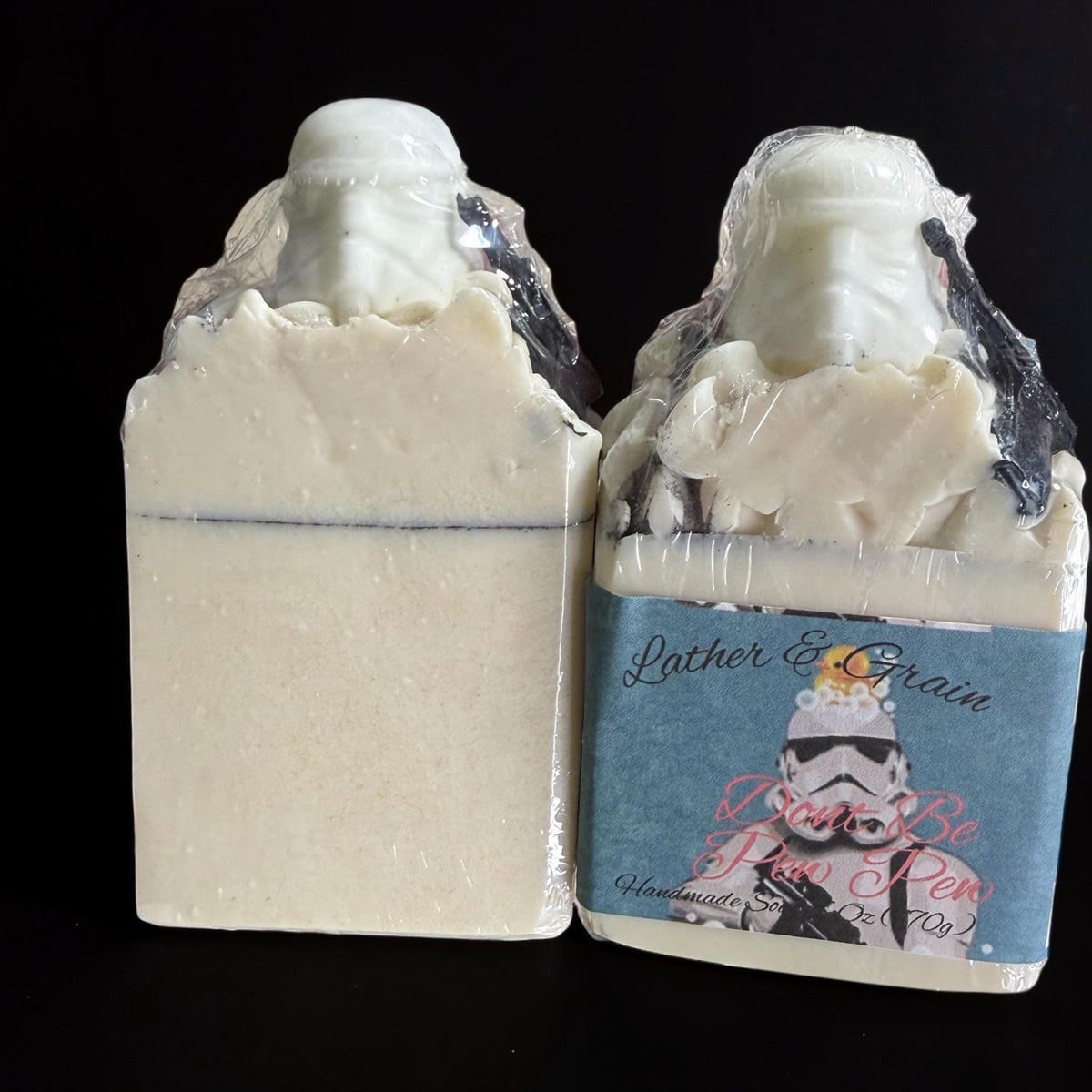 Don’t Be Pew Pew Soap with Tallow and Goat Milk Scented in Moonstone Mist or Sparkling Pear