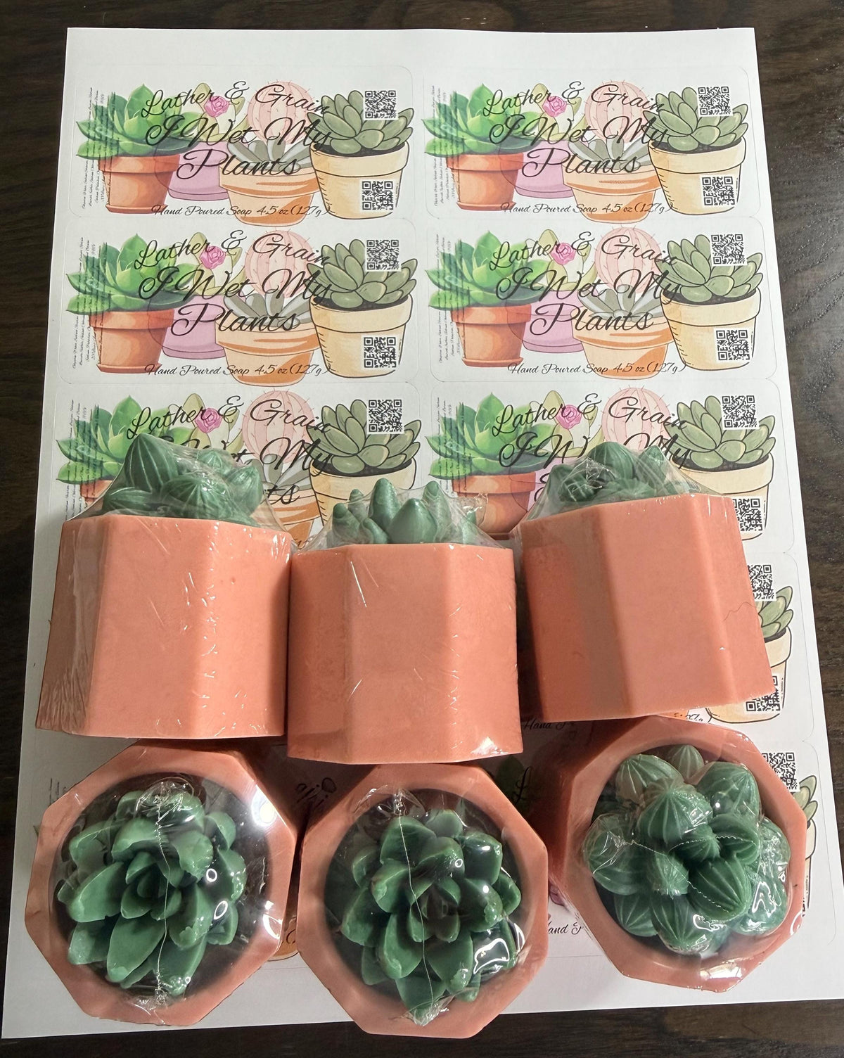 Blooming Cactus Blossom Bar Soap Made with Tallow and Creamy Goatmilk- Homemade, Cold Process