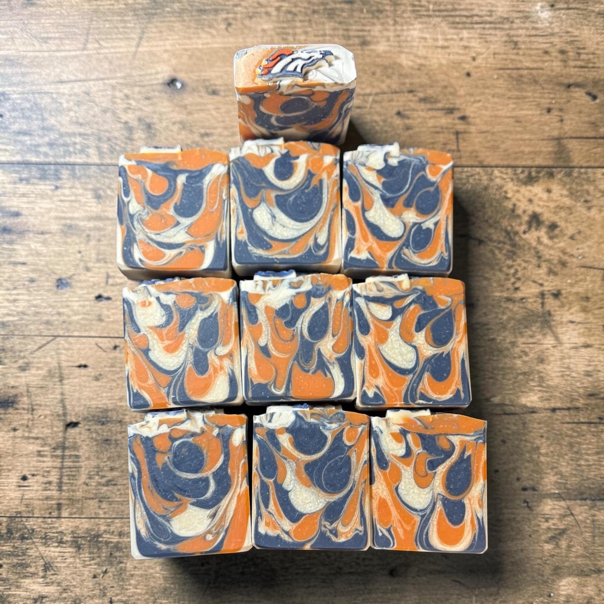 Mile High Fan Football Soap – Scented in Rain Barrel ~ Great Sports Fan Gift! Handmade Tallow and Goat Milk Soap